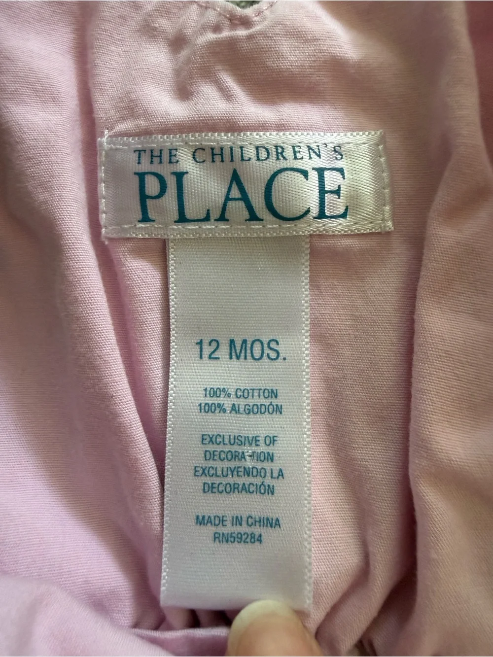 The Children’s Place Pink Sweet Embroidered Overalls 12 Months